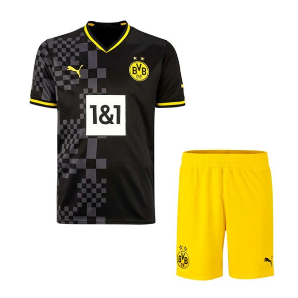 Camiseta Borussia Dortmund Segunda Niño 2022-2023